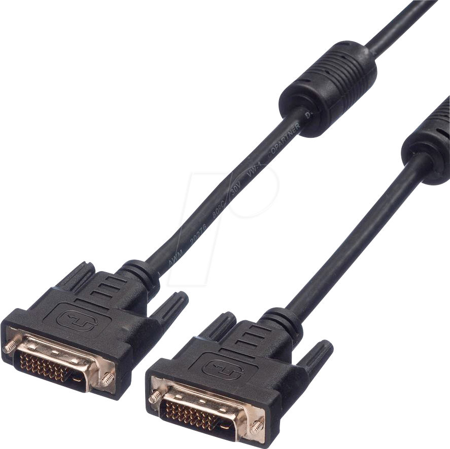 VALUE 11995595 - DVI Monitor Kabel DVI 24+1 Stecker, Dual Link, 10 m von VALUE