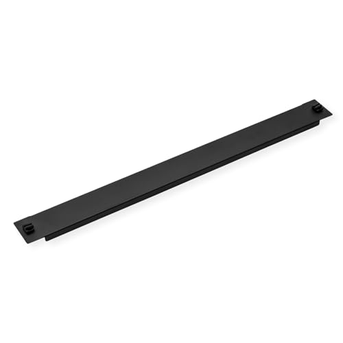 VALUE 19"-Blindplatte Snap-in, 1 HE, RAL 9005 Tiefschwarz von VALUE