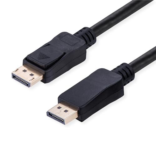 VALUE DisplayPort Kabel, v2.1, 10K, DP ST - ST, schwarz, 5 m von VALUE