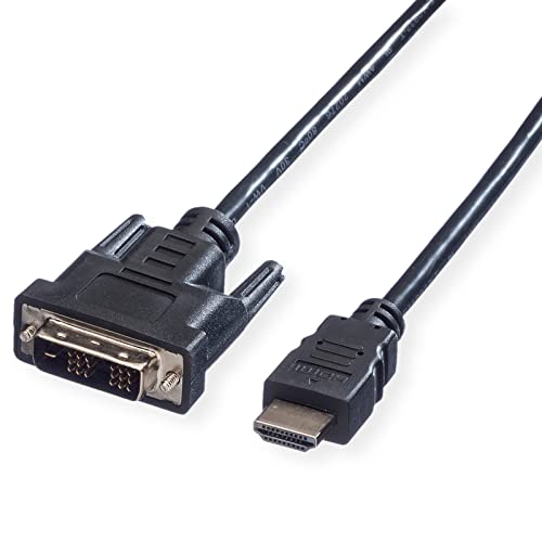 VALUE Kabel DVI (18+1) ST - HDMI ST, schwarz, 5 m von VALUE