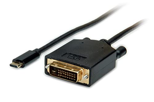 VALUE USB Typ C - DVI Adapterkabel, ST/ST, 1 m von VALUE