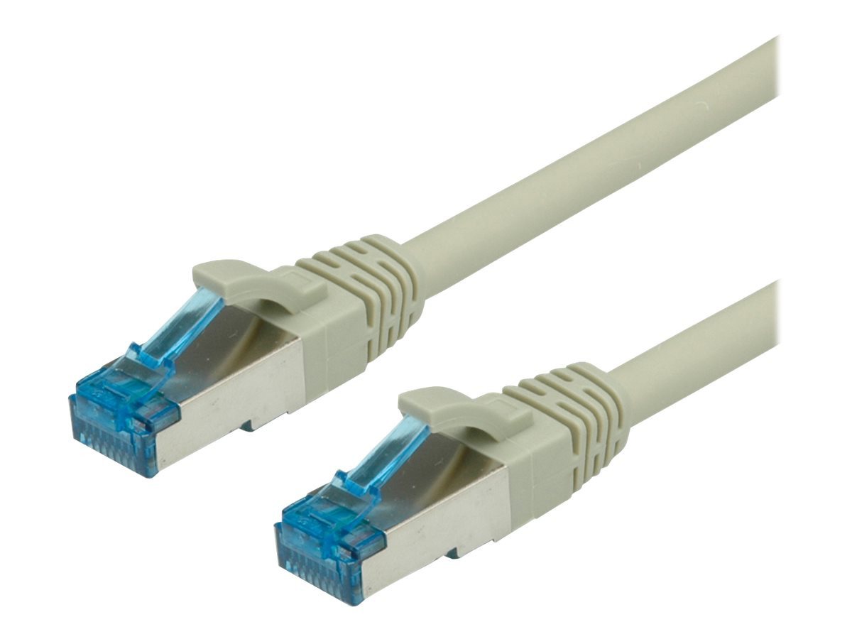 VALUE VALUE S/FTP Patchkabel Cat6A grau 0,3m Netzwerkkabel von VALUE