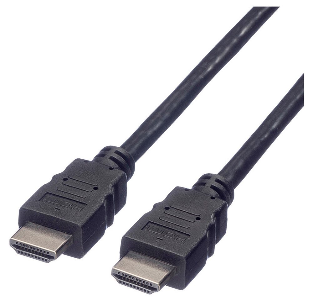 VALUE Value HDMI Anschlusskabel HDMI-A Stecker 10.00 m Schwarz 11.99.5558 Ge HDMI-Kabel, (1000.00 cm) von VALUE