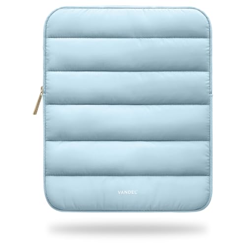 Vandel Original Puffy iPad-Hülle für 9-11 Zoll (22,9–27,9 cm) Tablets, iPad-Hülle für Damen und Herren, niedliche Tasche für iPad und iPad Air, Beige von VANDEL