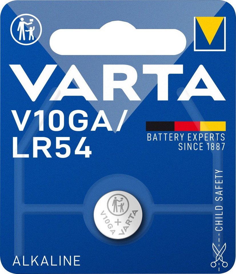 VARTA 1 4274 Professional LR54 / V10GA Alkaline Batterie Blister Knopfzelle von VARTA