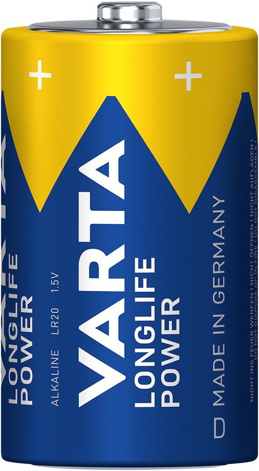 VARTA 20 Varta 4920 Longlife Power D / Mono Alkaline Batterien in 20er Folie Batterie von VARTA