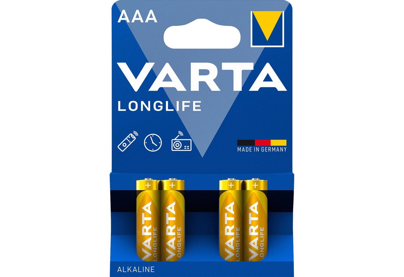 VARTA VARTA Longlife Batterie LR03, AAA (Micro), (4 Batterie von VARTA