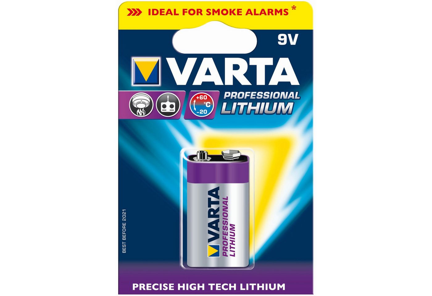 VARTA Teleskop Varta 9 Volt-Block Lithium Professional von VARTA