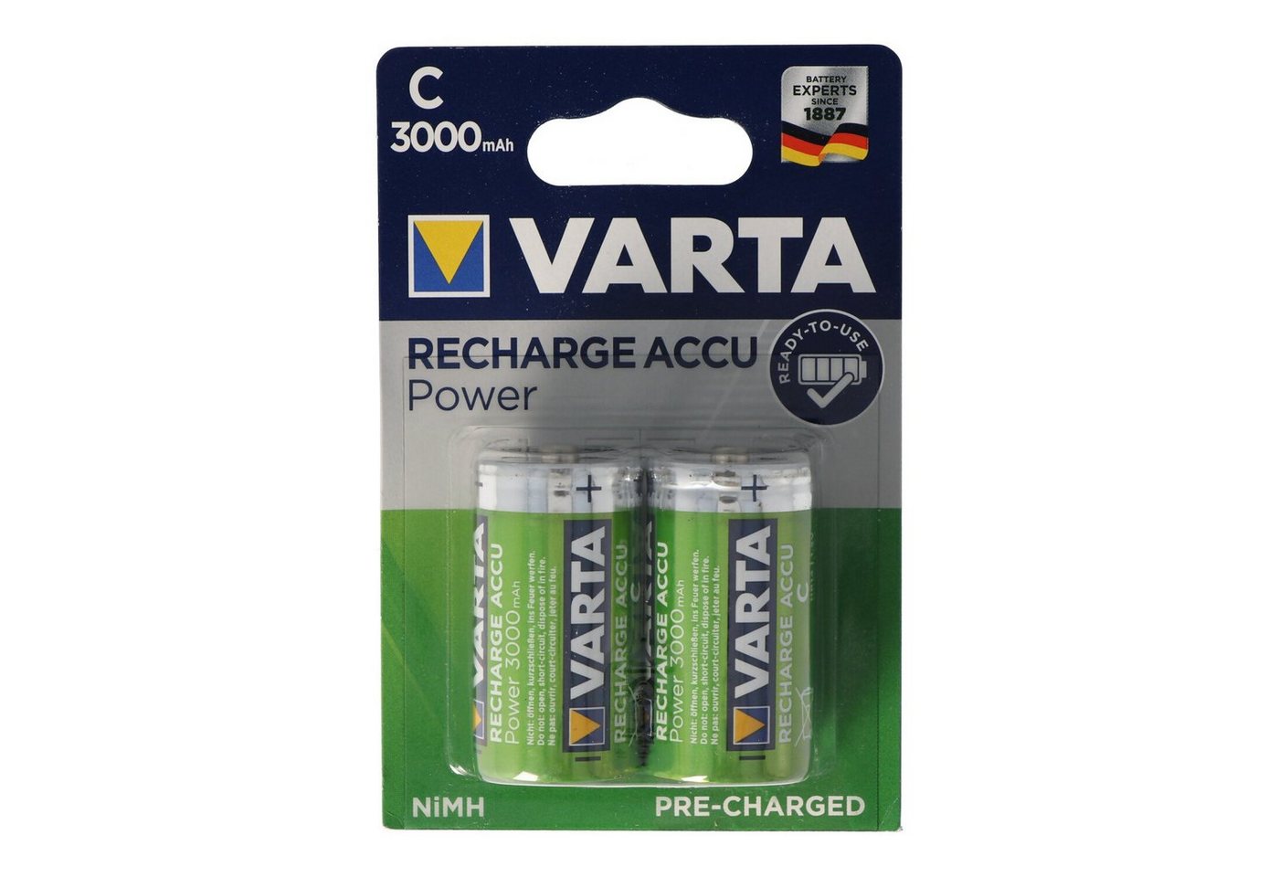 VARTA Varta Baby NiMH Akku Power Play 3000mAh 2er Pack Akku 3000 mAh (1,2 V) von VARTA