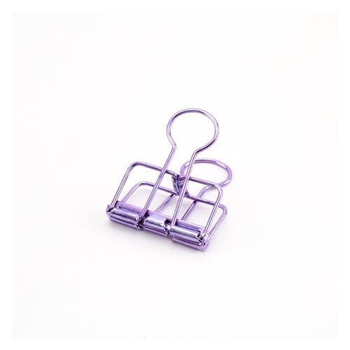 Büroklammern, Büroklammern Lesezeichen Büroklammern Papier 8 Farben 3 Größen 1 Stück Farben Gold Splitter Rose Grün Lila Binder Clips Groß Mittel Klein Büro Arbeitszimmer Binder Clips(Purple M) von VAYEODEYU