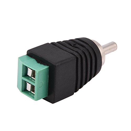 VBESTLIFE Cinch-Stecker an Schraubklemmenanschluss, 15-teiliger Cinch-Stecker an AV-Schraubklemmen-Audio-/Videoanschlussadapter für Mikrofon, Kopfhörer, Audio-Video-AV-PC von VBESTLIFE