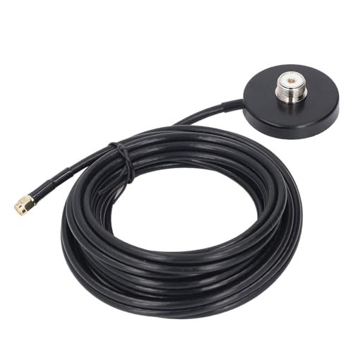 VBESTLIFE Magnetische Antennenbasis, 5 M RG58-Kabel, SMA-Stecker auf PL 259 SO 239 UHF-Buchse, Wasserdicht, Antennen-Magnethalterung, für Autoradio von VBESTLIFE