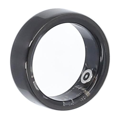 Smart Ring Health Tracker, Bluetooth-Schlafüberwachung, Schrittzähler für Männer und Frauen, IP68 Wasserdicht, für IOS, Android, Schwarz (Innendurchmesser 21,5 mm) von VBESTLIFE