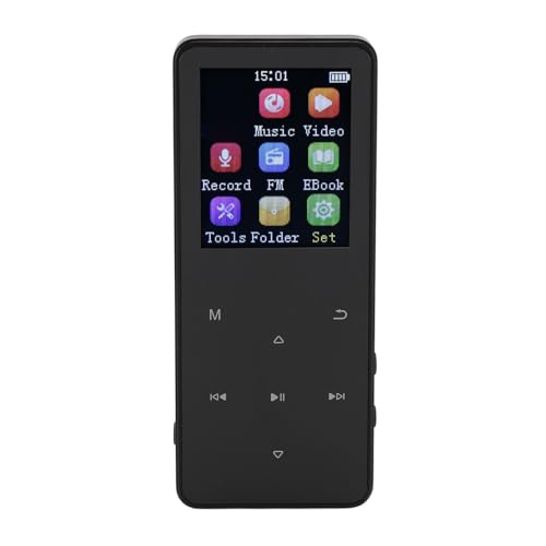 VBESTLIFE 1,8-Zoll-Touchscreen-MP3-Player, HiFi-Box-Lautsprecher, 15 Stunden Wiedergabe, Erweiterbar auf 128 GB, Gehäuse aus Aluminiumlegierung, Leicht, Ideales (32GB) von VBESTLIFE