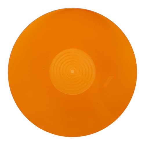 VBESTLIFE 12-Zoll-3-mm-Plattenspieler-Slipmat, Anti-Vibrations-Plattenteller-Matte, Phonograph-LP-Plattenspieler-Matte, Professionelle Tuning-Ausrüstung, Verbessert den Klang (ORANGE) von VBESTLIFE