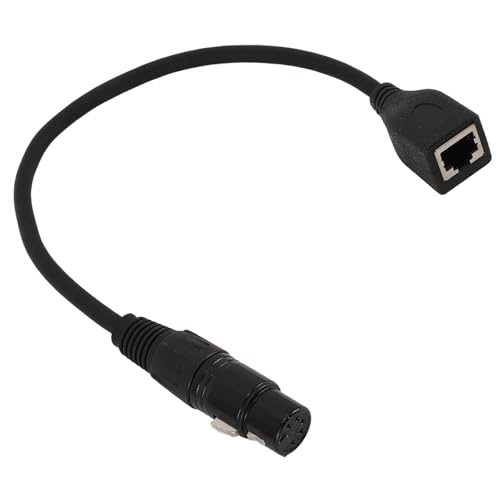 VBESTLIFE Adapterkabel XLR 5 Pin Buchse auf RJ45 Buchse, 11,8 Zoll XLR Buchse auf RJ45 Ethernet-Anschluss, CAT5-Verlängerung für die DMX Con Controller-Serie von VBESTLIFE