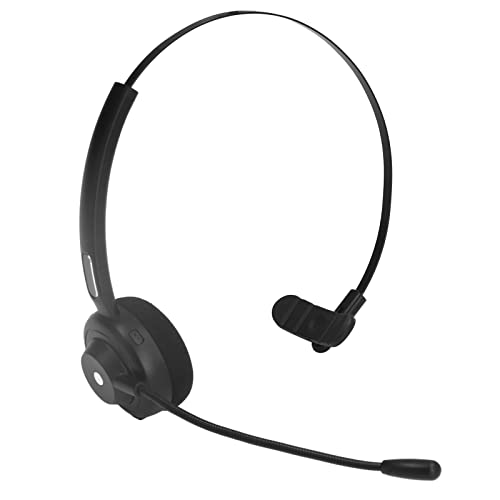 VBESTLIFE Callcenter-Headset, Kabelloses Bluetooth 5.1-Headset, Einzelohr-Mikrofon mit Geräuschunterdrückung für Callcenter, Online-Kurs von VBESTLIFE