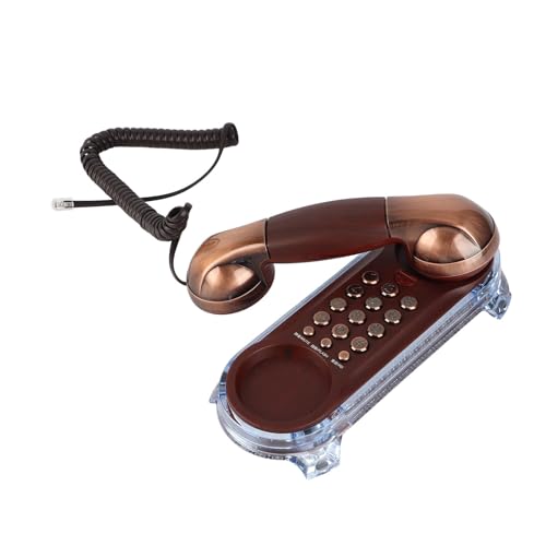 VBESTLIFE Festnetztelefon, Retro Telefon mit antikem Design für Hotel oder Haus usw(Rotkupfer) von VBESTLIFE