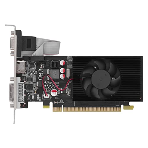 VBESTLIFE GT730-Grafikkarte, 2 GB DDR3 128-Bit-Computerspiel-Grafikkarte, PCIE 2.0 16X, Unterstützung für DirectX 11, mit Lüfter von VBESTLIFE