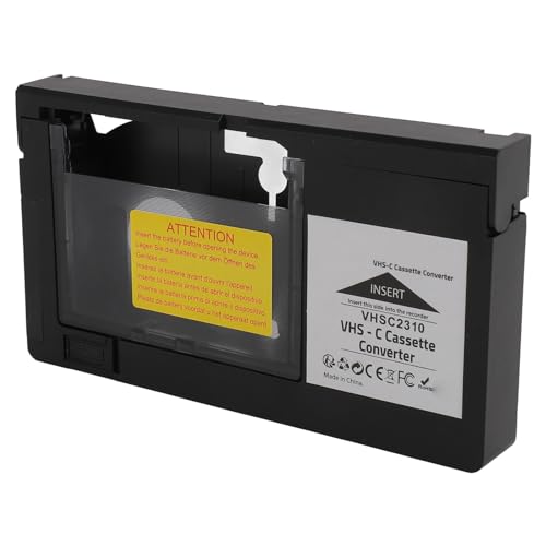 VBESTLIFE Kassettenadapter für VHS-C-Camcorder, Kompatibel mit S VHS C und für S VHS-Kassetten, Einschließlich CP6BKU, C P6U, PV P1, VCA115 und Konïg, 1,2 Mm Standardbänder von VBESTLIFE