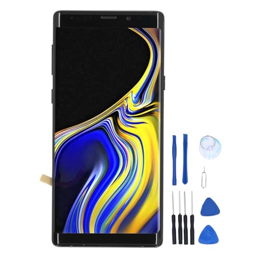 VBESTLIFE OLED-Bildschirm-Ersatz für Galaxy Note 9 SM-N960, Handy-Display-Digitizer-Touchscreen-Baugruppe mit Rahmen und Reparaturwerkzeugen von VBESTLIFE