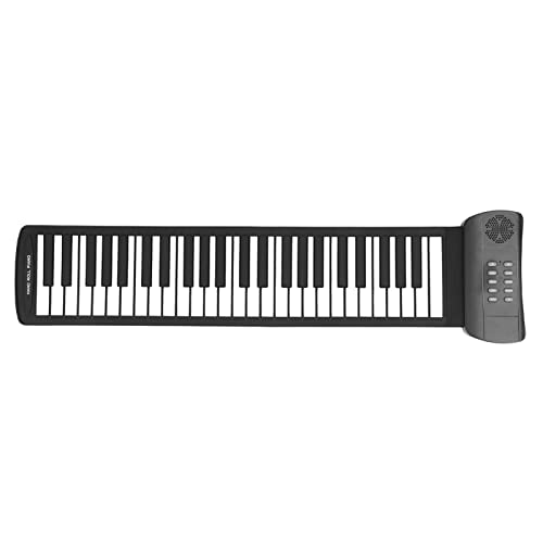 VBESTLIFE Roll-Up-Piano, 49 Tasten, Tragbares Elektronisches Klavier, 4D-Surround-Sound, Elektronisches Hand-Roll-Piano, für Anfänger, Erwachsene(PM49) von VBESTLIFE