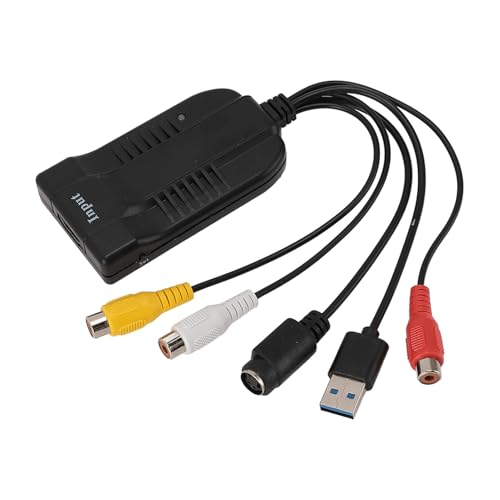 VBESTLIFE Videoaufnahmekarte, USB-Videoaufnahmegerät, HDMI, AV, VHS zu Digital Conventor, DV VCR Hi8 DVD zu Digital Konverter für PC TV Laptop von VBESTLIFE