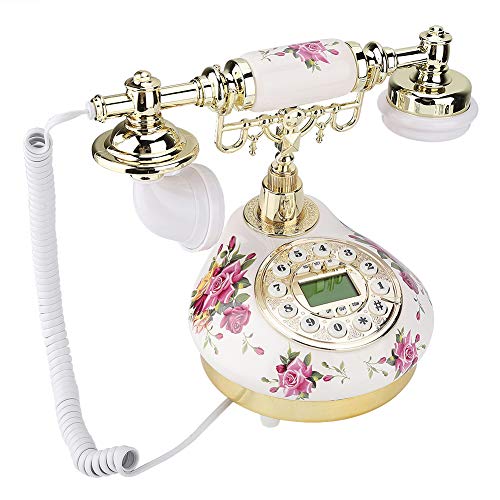 VBESTLIFE Weinlesetelefon, keramisches altmodisches Telefon für Wohnzimmer, Schlafzimmer-Nacht, Hotel, Hauptgeschäft, etc. von VBESTLIFE