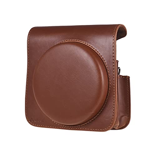 VBPBHFFNMW Kamera-Schutzhülle Pu. Ledertasche for Verstellbarer Schultergurt-Kamera-Zubehör for Fujifilm Instax-Quadrat SQ6 Kameratasche(Light G) von VBPBHFFNMW