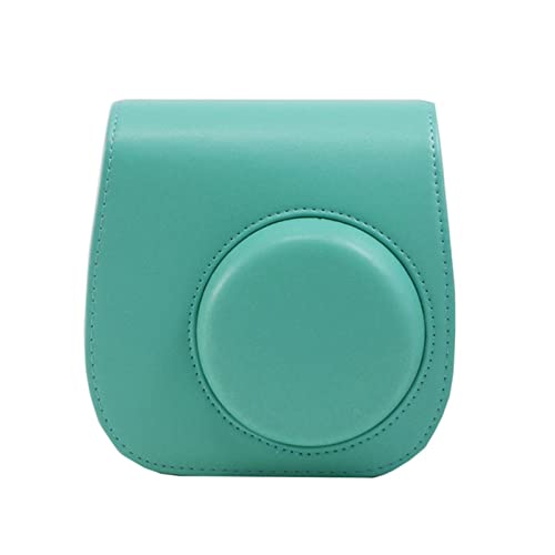 VBPBHFFNMW Klassischer Retro. Pu. Leder Kamera Strap Umhängetasche Schutzabdeckung Kamera Schutzabdeckung for Polaroid Fit for Fujifilm Mini 8 8+ 9 Kameratasche(Green) von VBPBHFFNMW