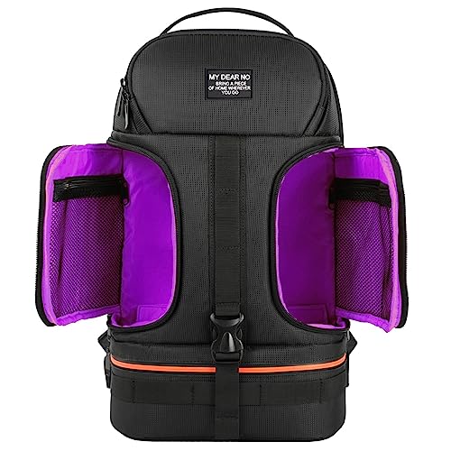 VBPBHFFNMW SLR wasserdichte Kamera-Rucksack-Stativ-Tasche for Reflektor geeignet for 15,6-Zoll-Laptoptasche SLR Fotos passend for Canon Fit for Nikon Fit for Sony Kameratasche(Purple) von VBPBHFFNMW