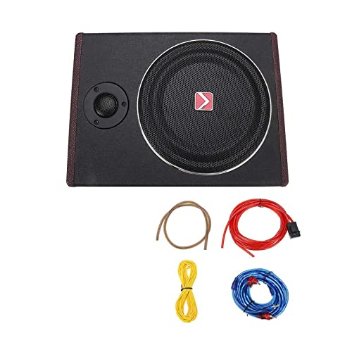 Audioverstärker, 600W Auto ultradünner Subwoofer Aktiver Untersitzlautsprecher Stereo-Power-HIFI-Verstärker Autolautsprecher Stereo-Lautsprecherverstärker für kleine Wohnungen, Schlafzimmer, Büros(14i von VCHICS