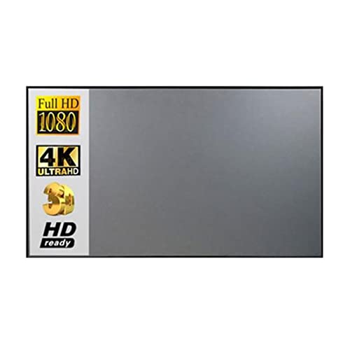 Projektionsleinwand, Projektor-Leinwandstoff, 100 120-Zoll-Leinwandprojektion, tragbares reflektierendes Tuch für Outdoor-Kino, Heimkino, Hinterhoffilme(133 inch) von VCHICS