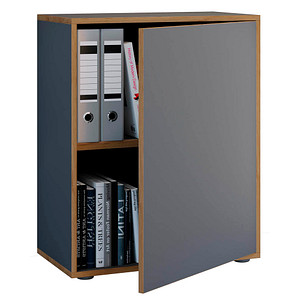 VCM my office Aktenschrank Salia, 920721 anthrazit, honig-eiche 1 Fachboden 60,0 x 32,0 x 74,0 cm von VCM my office