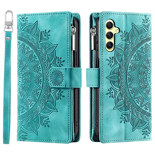 VEEMOS Handyhülle für Samsung Galaxy S25 hülle Klappbar Blumen Handytasche Schutzhülle Klapphülle mit Kartenfach Handy Tasche Book Cover Flip Case Ständer - Grün VEEMOS Handyhülle für Samsung Galaxy S25 hülle Klappbar Blumen Handytasche Schutzhülle Klapphülle mit Kartenfach Handy Tasche Book Cover Flip Case Ständer - Grün von VEEMOS