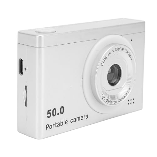 HD 8X 50 MP Point-and-Shoot-Digitalkamera für Kinder, Tragbare Dual-Kameras Vorne und Hinten mit Filter, 2,4-Zoll-Bildschirm, Multifunktions-Vlogging-Digitalkamera für Fotografie von VELATEMOR