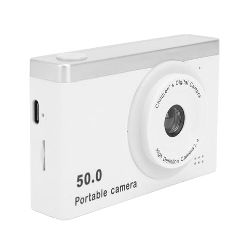 HD 8X 50 MP Point-and-Shoot-Digitalkamera für Kinder, Tragbare Dual-Kameras Vorne und Hinten mit Filter, 2,4-Zoll-Bildschirm, Multifunktions-Vlogging-Digitalkamera für Fotografie von VELATEMOR