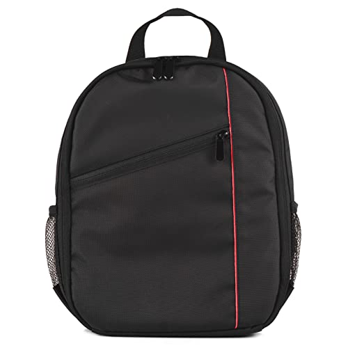 Kameratasche für Fotografen, Kamerarucksack mit Einfachem Design, für Damen und Herren, Kamerataschen-Rucksack, für Outdoor-Aktivitäten (Rot) von VELATEMOR