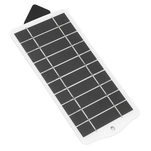 VELATEMOR 2,5 W 5 V USB-Solarpanel-Ladegerät, Hohe Leistung für 3,7 V Bis 5 V Geräte, Überladeschutz, für Reisen oder Outdoor-Aktivitäten (White) von VELATEMOR