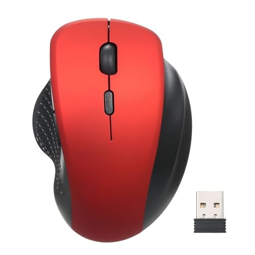 VELATEMOR Ergonomische Vertikale Maus, Kabellose 2,4-G-Maus mit 3 DPI-Gängen, Schnelle und Stabile Verbindung, Geringe Latenz für Büro, USB-Empfänger. Präzises Klicken, Schnelle Reaktion, von VELATEMOR