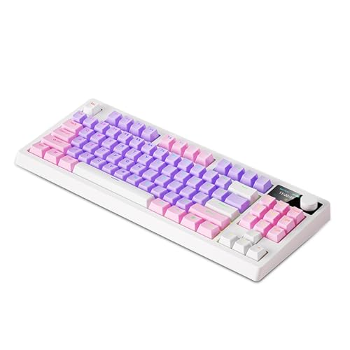 VELATEMOR Mechanische Tastatur mit RGB-Hintergrundbeleuchtung, 87 Tasten. Gaming-Tastatur Unterstützt DREI Verbindungsmodi (Weißer Schalter) von VELATEMOR