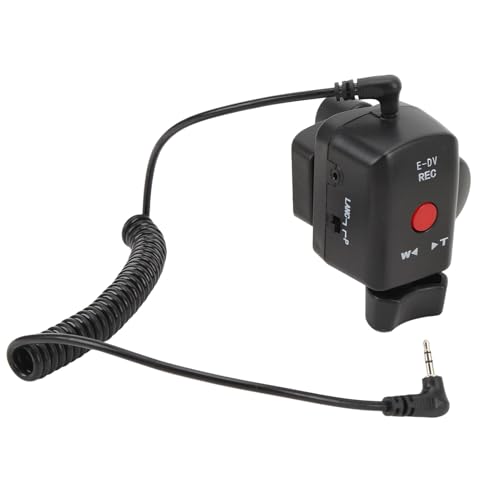 Zoom-Geschwindigkeitssteuerungs-Fernbedienung, Starten/stoppen, Kompatibel mit 190P 150P 198P VX2000E 2100E 2200E FX1000E, mit LANC, Remote-Anschluss, Camcorder-Zoom-Fernbedienung von VELATEMOR