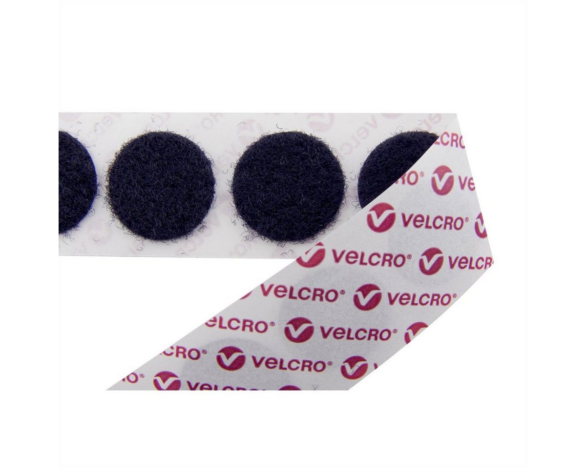 VELCRO Kabelbinder Klettpunkte Selbstklebend Nur Flausch 19mm x 125 Weiß von VELCRO