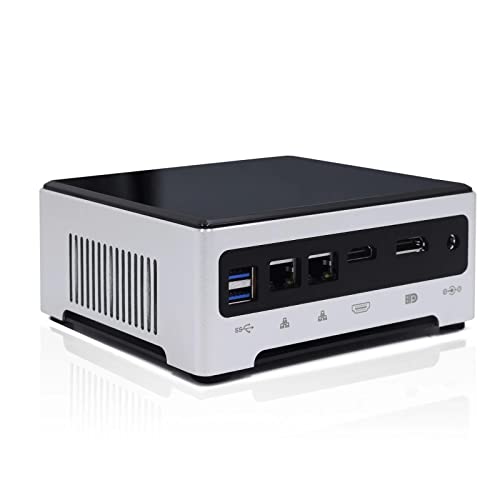 VENOEN Mini PC Quad Core i7 1165G7 16GB DDR4 RAM,Desktop Micro Computer Windows 10,512GB NVME SSD,DDR4 RAM Slot,HDMI,DP,RJ45 LAN,Lüfterkühlung,NUC-PC,Auto-Power-On,Bluetooth,HTPC von VENOEN