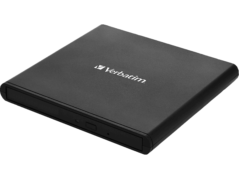 VERBATIM USB 2.0 CD-DVD Writer light black extern Slimline CD/DVD Brenner von VERBATIM