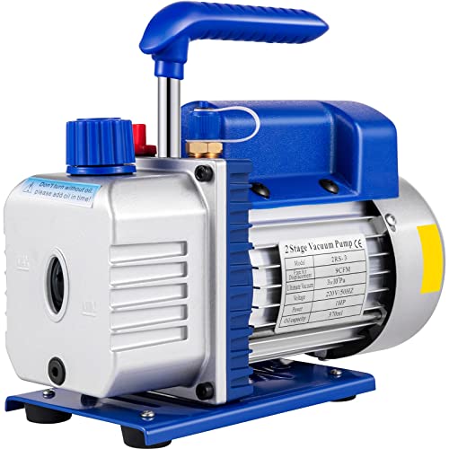 Olibelle 9 CFM Vakuumpumpe 1 HP 2-stufig Vakuumpumpe mit Ölfenster und intelligentem Kühler, eignet Sich für Haushaltsklimatisierung, Kfz-Wartung, Vakuumverpackung, Kühlschrankvakuum, Industrie usw Olibelle 9 CFM Vakuumpumpe 1 HP 2-stufig Vakuumpumpe mit Ölfenster und intelligentem Kühler, eignet Sich für Haushaltsklimatisierung, Kfz-Wartung, Vakuumverpackung, Kühlschrankvakuum, Industrie usw von VEVOR