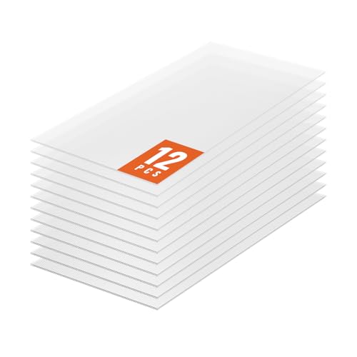 VEVOR 12er-Set Gewächshausplatten aus Polycarbonat, 1210 x 605 x 6 mm Stegplatten, wasserdichte UV-geschützte gewellte Hohlkammerplatten, schlagfeste, transparente Dachplatten für Gewächshaus/Garten VEVOR 12er-Set Gewächshausplatten aus Polycarbonat, 1210 x 605 x 6 mm Stegplatten, wasserdichte UV-geschützte gewellte Hohlkammerplatten, schlagfeste, transparente Dachplatten für Gewächshaus/Garten von VEVOR
