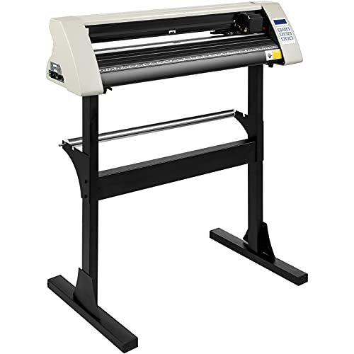 VEVOR 720mm Vinyl Cutter 28 Zoll Vinyl Cutter Plotter Maschine Weiß Vinyl Schneideplotter 630 mm Schneidbreite Cutting Plotter Device Schneider Plotter mit Ständer von VEVOR