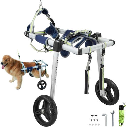 VEVOR Hunderollstuhl für Hinterbeine, Haustierrollstuhl, verstellbar, unterstützt die Heilung, Hundewagen/Rollstuhl für verletzte, behinderte, gelähmte oder an den Hinterbeinen schwache Haustiere (M) VEVOR Hunderollstuhl für Hinterbeine, Haustierrollstuhl, verstellbar, unterstützt die Heilung, Hundewagen/Rollstuhl für verletzte, behinderte, gelähmte oder an den Hinterbeinen schwache Haustiere (M) von VEVOR