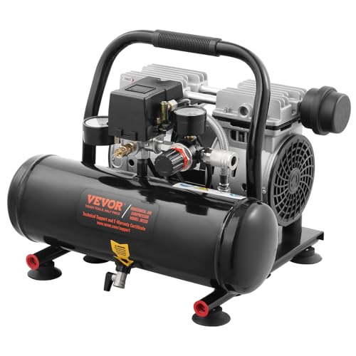 VEVOR Luftkompressor, 4L Kessel, ölfreier Druckluftkompressor 635W, 1,5CFM, max. 120PSI Druck, 68dB ultraleiser Kompressor, Flüsterkompressor für Autoreparatur, Reifenbefüllung, Spritzlackierung VEVOR Luftkompressor, 4L Kessel, ölfreier Druckluftkompressor 635W, 1,5CFM, max. 120PSI Druck, 68dB ultraleiser Kompressor, Flüsterkompressor für Autoreparatur, Reifenbefüllung, Spritzlackierung von VEVOR